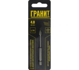 Сверло по керамограниту и плитке Квадро 4x70 мм, 1/4HEX-E Гранит 144004 