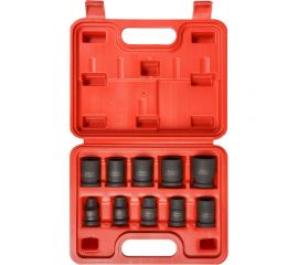 Набор головок ударных 10 шт, 10-24 мм, 38 мм, 1/2"", пластиковый кейс Airline ATAS047 