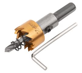 Коронка кольцевая по металлу 20 мм, HSS сталь, титановое покрытие FIT 36860 