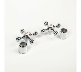 Маховик для смесителя IDDIS 8x20, крест, хром, комплект, 2 шт 991KR201SM 