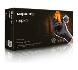 Профессиональные нитриловые перчатки gogrip, черные, размер L, 25 пар RP30023004_0001 