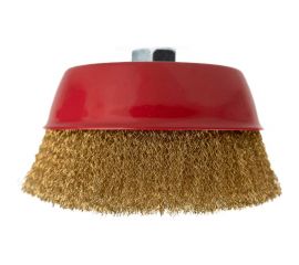 Щетка-чашка по металлу 150 мм, М14, латунная для УШМ SAMGRUPP 16211 