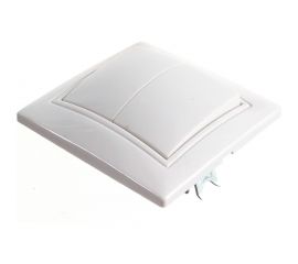 Выключатель Smartbuy 2-клавишный 10А белый, керамика Венера SBE-01w-10-SW2-0-c 