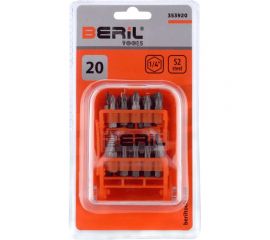 Набор насадок 20 предметов, пластиковый футляр Beril 353920 11627 