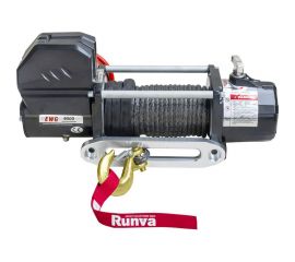 Автомобильная электрическая лебёдка RUNVA 12V Magnum 9000 lbs 4200 кг синтетический трос EWG9000S 