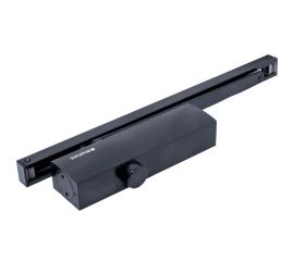 Дверной доводчик БУЛАТ ДД 812/5 CH-B (CS+LS+SL+HO+BC+DA+PA), 15-85 кг, черный, со скользящей тягой 13930 