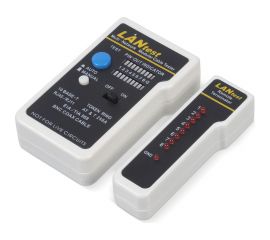 Тестер для витой пары Cabeus с переходниками для коаксиального кабеля HT-519CT 