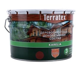 Деревозащитный декоративный состав ТЕРРАТЕКС красное дерево, 7.5 кг, 9 л ЭК000137013 