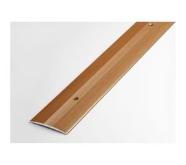 Порог прямой алюминиевый декоративный (37 мм, 1,8 м, Бук) ЛУКА 00000001364 