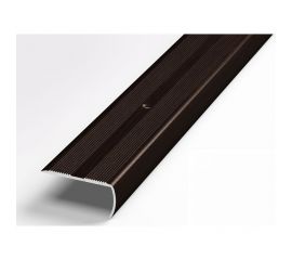 Порог угловой алюминиевый декоративный (40х20 мм, 1,35 м, Дуб венге) ЛУКА УТ000003223 