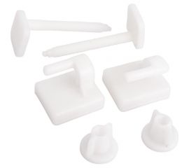 Комплект креплений для сиденья унитаза Wirquin пластик, длина 60 мм 20975004 