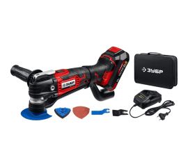 Реноватор ЗУБР 18 В, 1 АКБ (2 Ач), набор насадок, сумка МФИ-18-21 