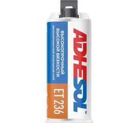 Высокопрочный, тиксотропный клей двухкомпонентный эпоксидный ADHESOL 50 мл et236 323800 