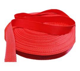 Ременная лента Эбис 25 мм, 50 м, красная 72436 