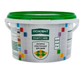 Эластичная цементная затирка для заполнения и защиты межплиточных швов шириной 1-10 мм Основит ПЛИТСЭЙВ XC6 E темно-серая 022, 2 кг 78045 