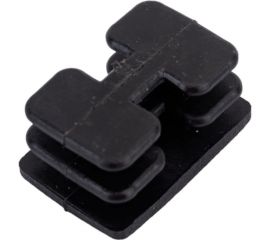 Внутренняя заглушка для трубы Tech-Krep 20x30 мм, черный пластик, 4 шт. пакет 155036 