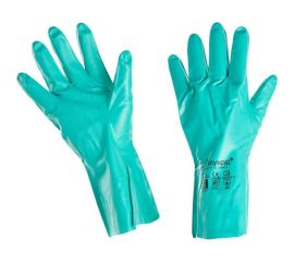 Нитриловые перчатки ООО Комус Изумруд 8070 зеленые, р. 10/XL 757528 