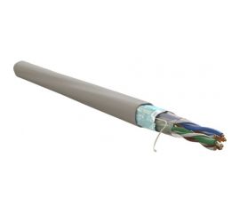Кабель витая пара WRline WR-FTP-4P-C5E-PVC-GY экранированный F/UTP, категория 5e, 4 пары (0,50 мм), одножильный, внутренний, PVC нг(А)-LS, серый, 305 м 505751 