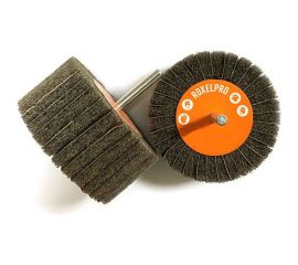 Щетка лепестковая комбинированная ROXTOP на шпинделе (40х20х6 мм; Р180+Fine) RoxelPro 135429 