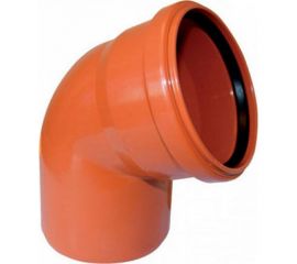 Канализационный отвод АТЛАС ПЛАСТ 45 градусов DN 110 нар. SPNCEB4500110 