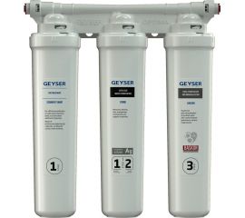 Трёхступенчатый фильтр Гейзер оптима для мягкой воды без крана 66033 