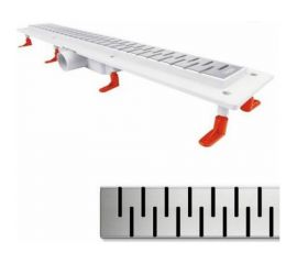 Душевой лоток Miano 800мм MEDIUM глянец, боковой слив D50 MS-80M 