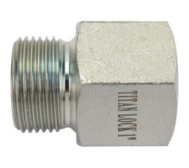 Переходной ниппель TITAN LOCK сталь, 1"", НР BSP/ВР NPT, TL1RMBS-FNP 
