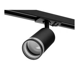 Трековый однофазный светильник на шинопровод Wolta IP20, под лампу GU10, чёрный WTL-GU10/04B 