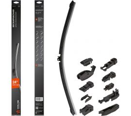 Бескаркасная щетка стеклоочистителя (600 мм, 24"", 10 адаптеров) Airline AWB-BK-600 