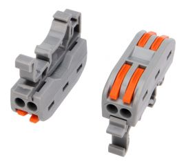 Проходная клемма REXANT СМК 222-422D 2-полюса с креплением на DIN-рейку 0,08-4 мм2 5 шт 07-5239-05 