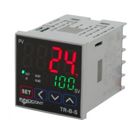 Температурный контроллер INNOCONT 2 дисплея, 4 разряда, 48x48x60 мм, 2 аварийных выхода, 110-220VAC, выход: реле + твердотельное реле TR-B-S 