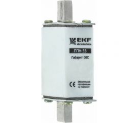 Плавкая вставка EKF ППН-33 100/80А габарит 00С EKF fus-33/100/80 
