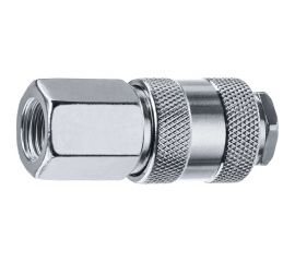 Переходник ЗУБР Профессионал 1/4"F - рапид муфта 64910-1/4 