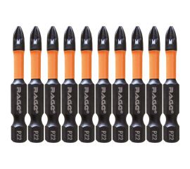 Биты торсионные PZ2, 50 мм, 10 шт, S2 rage by VIRA 554160 
