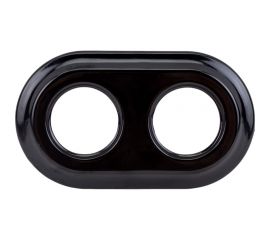 Рамка Retrika ретро, керамика, серия Colony, двойная, черный RC-02008 