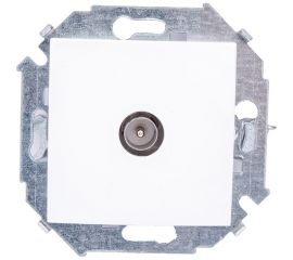 TV розетка Simon одиночная, винтовой зажим, белый 20 1591475-030 