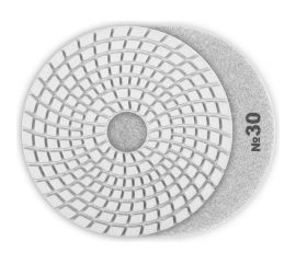 Алмазный гибкий шлифовальный круг для мокрого шлифования ЗУБР 100 мм, №30 29866-030 