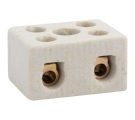 Керамическая винтовая клемма REXANT 2 пары 10 мм2 с крепежным отверстием 100 шт 07-6222 