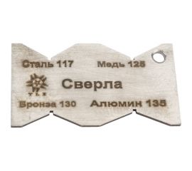 Шаблон для заточки сверл 117-135 градусов TLX 70616 