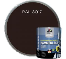 Эмаль Dufa Premium HAMMERLACK гладкая, RAL 8017 шоколад 750 мл Н0000006506 