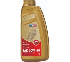 Масло для четырехтактных двигателей jaso-ma-2 4t 10w40 super 1 л, п/с LUXE 122 