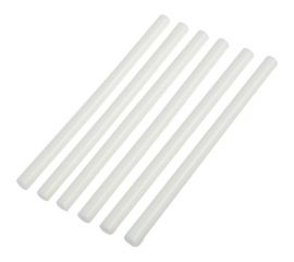 Стержни клеевые белые по керамике и пластику (6 шт; 11х200 мм) ТУНДРА 1290482 