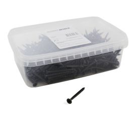 Саморез Качественный КРЕПЕЖ 3,5х45 потайн. крупная резьба, оксид 1 кг 1000809 КЧ 