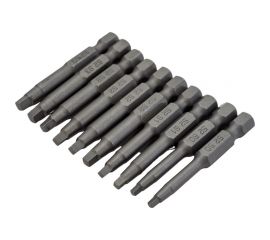 Набор бит (10 шт; 50 мм; SQ 0/1/2/3) SKRAB 43911 