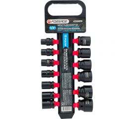 Набор головок ударных на пластиковом держателе 13 шт, 1/2 Forsage 50481 