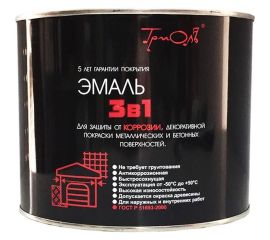 Эмаль ТРИОЛЬ 3 в 1 светло-серая полуматовая T3V1LG18 