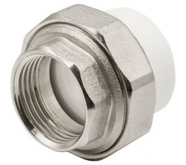 Комбинированная муфта VRT разъемная, внутренняя, 32х1"", EVER plast, белый 515102 