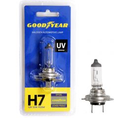 Автомобильная галогенная лампа Goodyear Н7 12V 55W PX26d блистер GY017121 
