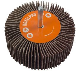 Щетка лепестковая абразивная ROXTOP на шпинделе (65х30х6 мм; Р80) RoxelPro 133646 