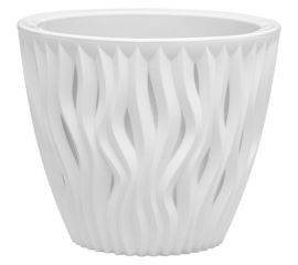 Кашпо bmc Вдохновение КШ5739 белое/белое, 19х19 см, 3 л 057577 